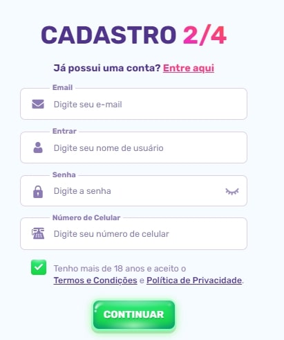 Slots Palace registo